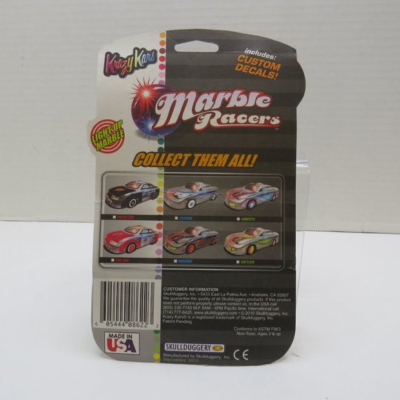 2010 Marble Racers "Carfetti" New Sealed Skullduggery. - Picture 2 of 2